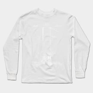 Ice Hockey Stick Patent - Ice Hockey Art - Antique Long Sleeve T-Shirt